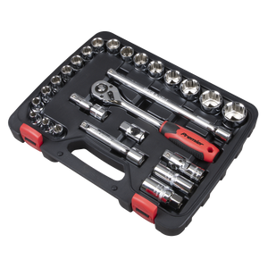 Sealey AK27482 Premier Lock-On™ Socket Set 1/2"Sq Drive 26pc - additional view 5