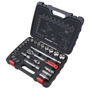 Sealey AK27482 Premier Lock-On™ Socket Set 1/2"Sq Drive 26pc - additional view 2