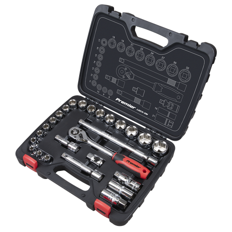 Sealey AK27482 Premier Lock-On™ Socket Set 1/2"Sq Drive 26pc - additional view 2