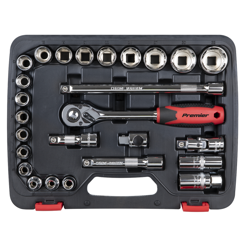 Sealey AK27482 Premier Lock-On™ Socket Set 1/2"Sq Drive 26pc - additional view 3