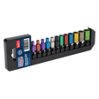 Sealey AK282 Premier Multi-Coloured Socket Set 1/4"Sq Drive 12pc