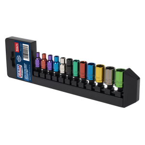 Sealey AK282 Premier Multi-Coloured Socket Set 1/4"Sq Drive 12pc - additional view 8
