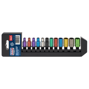 Sealey AK282 Premier Multi-Coloured Socket Set 1/4"Sq Drive 12pc - additional view 9