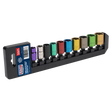 Sealey AK285 Premier Multi-Coloured Socket Set 3/8"Sq Drive 10pc
