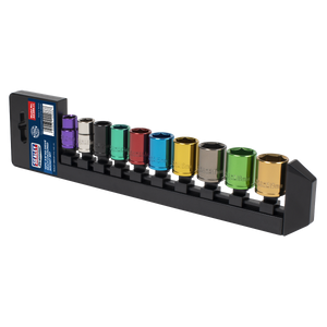 Sealey AK285 Premier Multi-Coloured Socket Set 3/8"Sq Drive 10pc - additional view 8