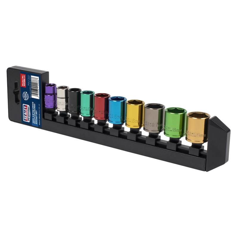 Sealey AK285 Premier Multi-Coloured Socket Set 3/8"Sq Drive 10pc - additional view 8