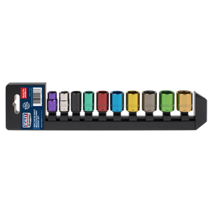 Sealey AK285 Premier Multi-Coloured Socket Set 3/8"Sq Drive 10pc - additional view 9