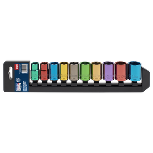 Sealey AK288 Premier Multi-Coloured Socket Set 1/2"Sq Drive 10pc - additional view 5
