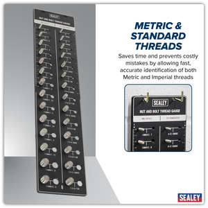 Sealey AK28 Metric/Imperial Nut & Bolt Thread Checker - additional view 2