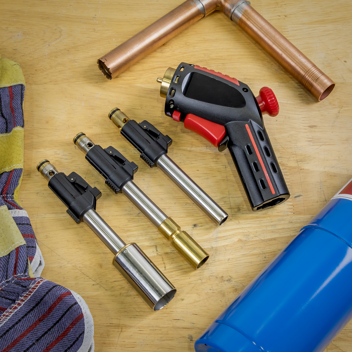 Sealey AK2958 Premier 3-In-1 Interchangeable Propane Torch Set - additional view 2