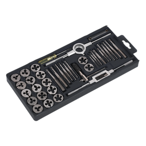 Sealey AK301 Metric Tap & Die Set Split Dies 40pc