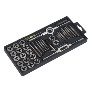 Sealey AK301 Metric Tap & Die Set Split Dies 40pc
