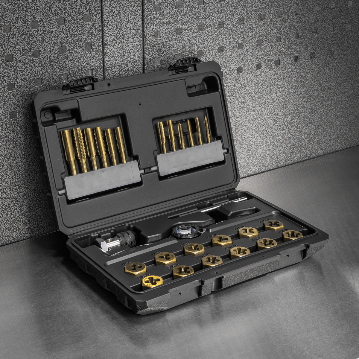 Sealey AK3026IMP Premier Hexagonal Tap & Die Set 26pc Hexagonal - Imperial - Titanium Coated - additional view 7