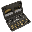 Sealey AK3026IMP Premier Hexagonal Tap & Die Set 26pc Hexagonal - Imperial - Titanium Coated