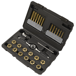 Sealey AK3026IMP Premier Hexagonal Tap & Die Set 26pc Hexagonal - Imperial - Titanium Coated - additional view 5