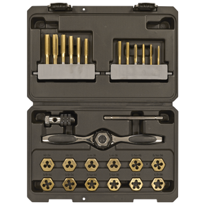 Sealey AK3026IMP Premier Hexagonal Tap & Die Set 26pc Hexagonal - Imperial - Titanium Coated - additional view 6