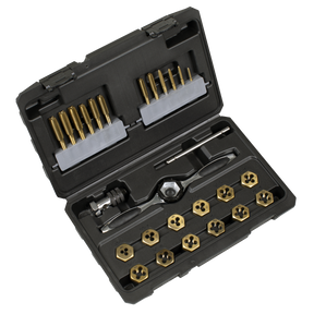 Sealey AK3026 Titanium Coated Hexagonal Tap & Die Set 26pc
