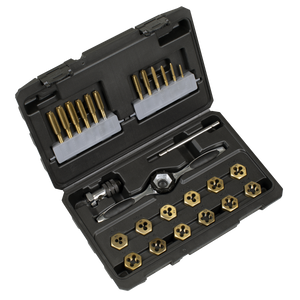 Sealey AK3026 Titanium Coated Hexagonal Tap & Die Set 26pc