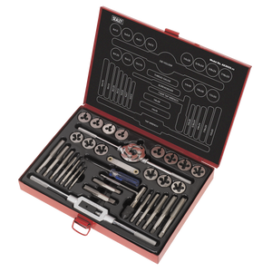 Sealey AK3033 Metric/UNF/BSP Tap & Die Set Split Dies 33pc - additional view 3