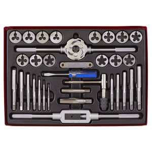 Sealey AK3033 Metric/UNF/BSP Tap & Die Set Split Dies 33pc - additional view 2