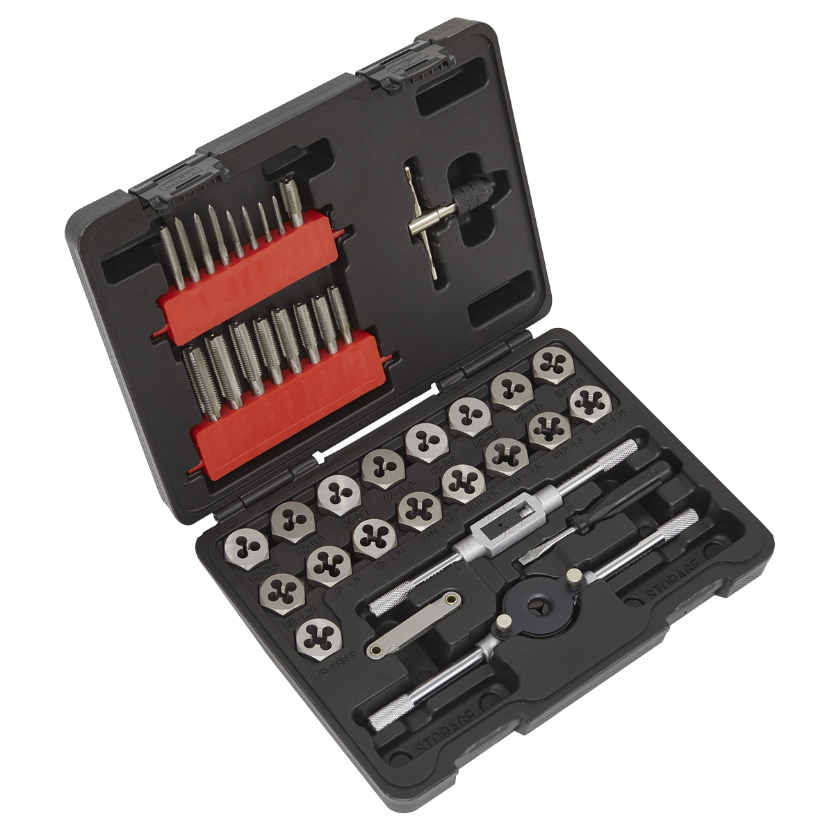 Sealey AK3039HM Metric Tap & Hex Die Set 39pc