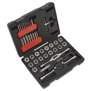 Sealey AK3039HM Metric Tap & Hex Die Set 39pc