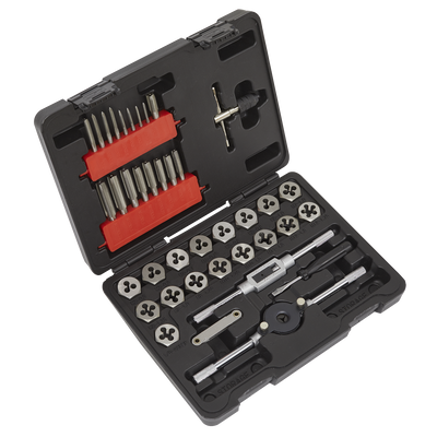Sealey AK3039HM Metric Tap & Hex Die Set 39pc
