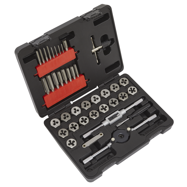 Sealey AK3039HM Metric Tap & Hex Die Set 39pc