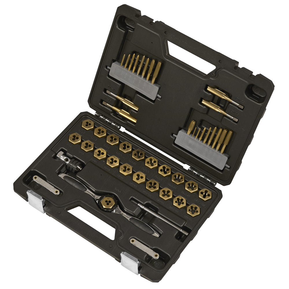 Sealey AK3046 Premier Metric & Imperial Titanium Coated Hexagonal Tap & Die Set 46pc - additional view 3