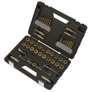 Sealey AK3046 Premier Metric & Imperial Titanium Coated Hexagonal Tap & Die Set 46pc - additional view 3