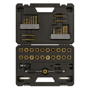Sealey AK3046 Premier Metric & Imperial Titanium Coated Hexagonal Tap & Die Set 46pc - additional view 2