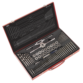 Sealey AK3076 Metric Tap & Die Set Split Dies 76pc
