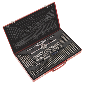 Sealey AK3076 Metric Tap & Die Set Split Dies 76pc