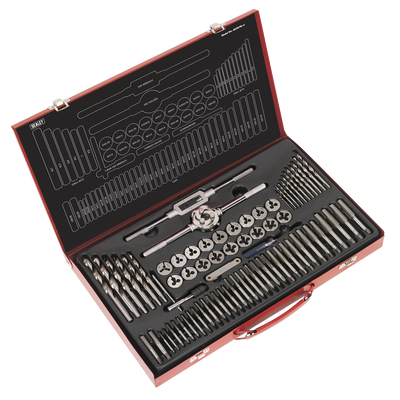 Sealey AK3076 Metric Tap & Die Set Split Dies 76pc