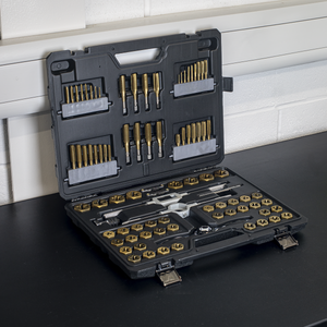 Sealey AK3086HIM Premier Metric/Imperial Hexagonal Tap & Die Set 86pc - additional view 4