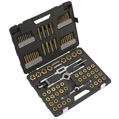 Sealey AK3086HIM Premier Metric/Imperial Hexagonal Tap & Die Set 86pc