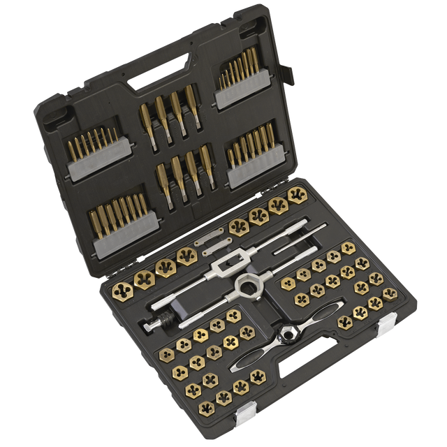Sealey AK3086HIM Premier Metric/Imperial Hexagonal Tap & Die Set 86pc
