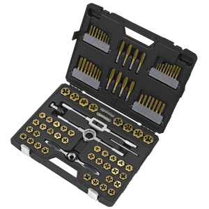 Sealey AK3086HIM Premier Metric/Imperial Hexagonal Tap & Die Set 86pc - additional view 2