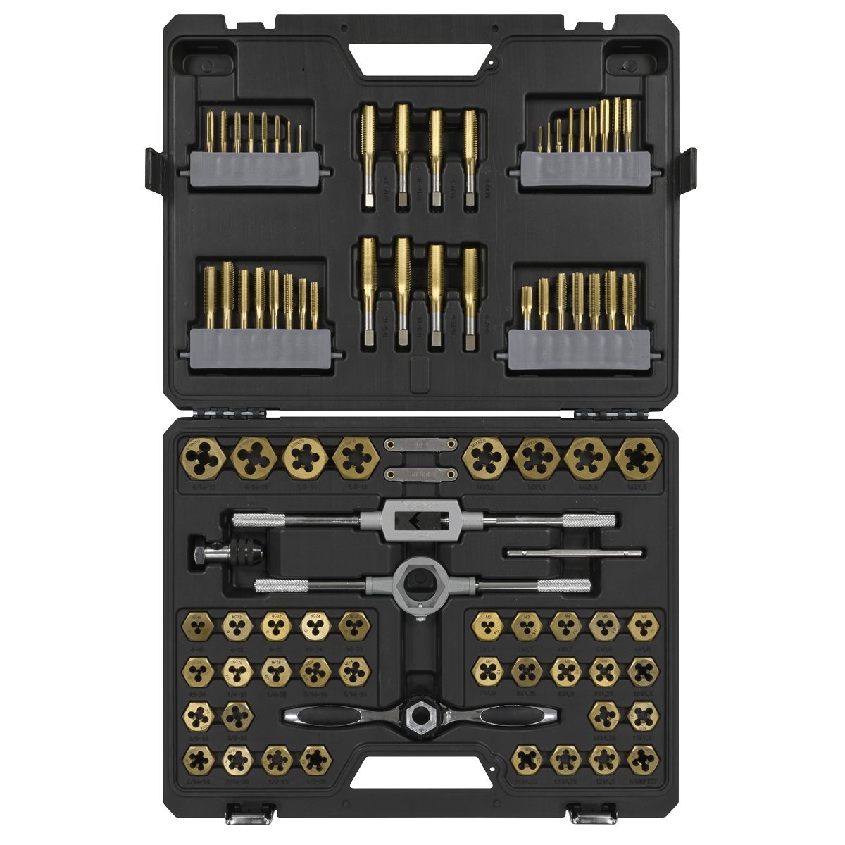 Sealey AK3086HIM Premier Metric/Imperial Hexagonal Tap & Die Set 86pc - additional view 3