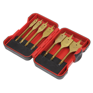 Sealey AK3707FW Titanium Coated Flat Wood Drill Bit Set 7pc - additional view 2