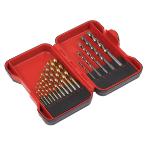 Sealey AK3717TCM HSS/Masonry Drill Bit Set 17pc