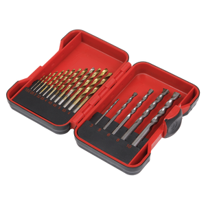 Sealey AK3717TCM HSS/Masonry Drill Bit Set 17pc - additional view 5