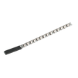 Sealey AK3814 Premier Socket Retaining Rail with 14 Clips 3/8"Sq Drive