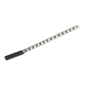 Sealey AK3814 Premier Socket Retaining Rail with 14 Clips 3/8"Sq Drive