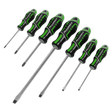 Sealey AK4321HV Premier GripMAX® Screwdriver Set 7pc - Hi-Vis Green