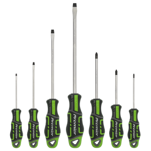 Sealey AK4321HV Premier GripMAX® Screwdriver Set 7pc - Hi-Vis Green - additional view 4