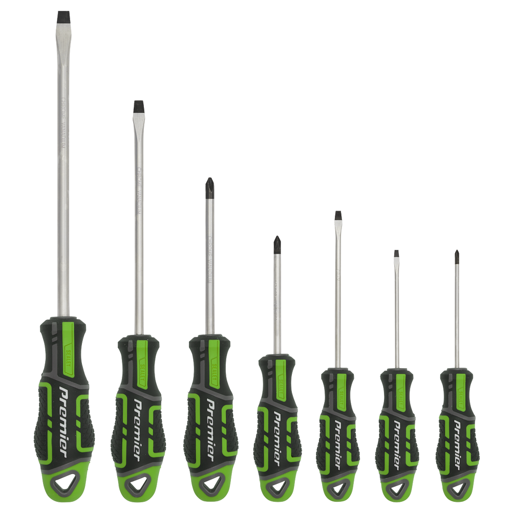 Sealey AK4321HV Premier GripMAX® Screwdriver Set 7pc - Hi-Vis Green - additional view 5