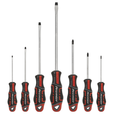 Sealey AK4321 Premier GripMAX® Screwdriver Set 7pc - Red - additional view 2