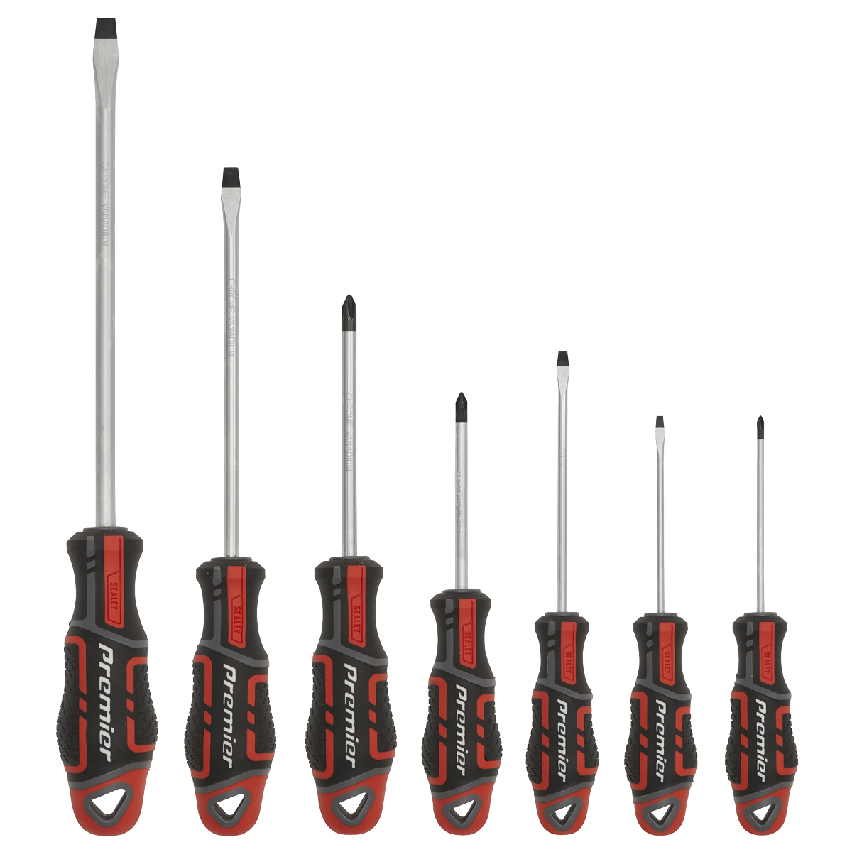Sealey AK4321 Premier GripMAX® Screwdriver Set 7pc - Red - additional view 3