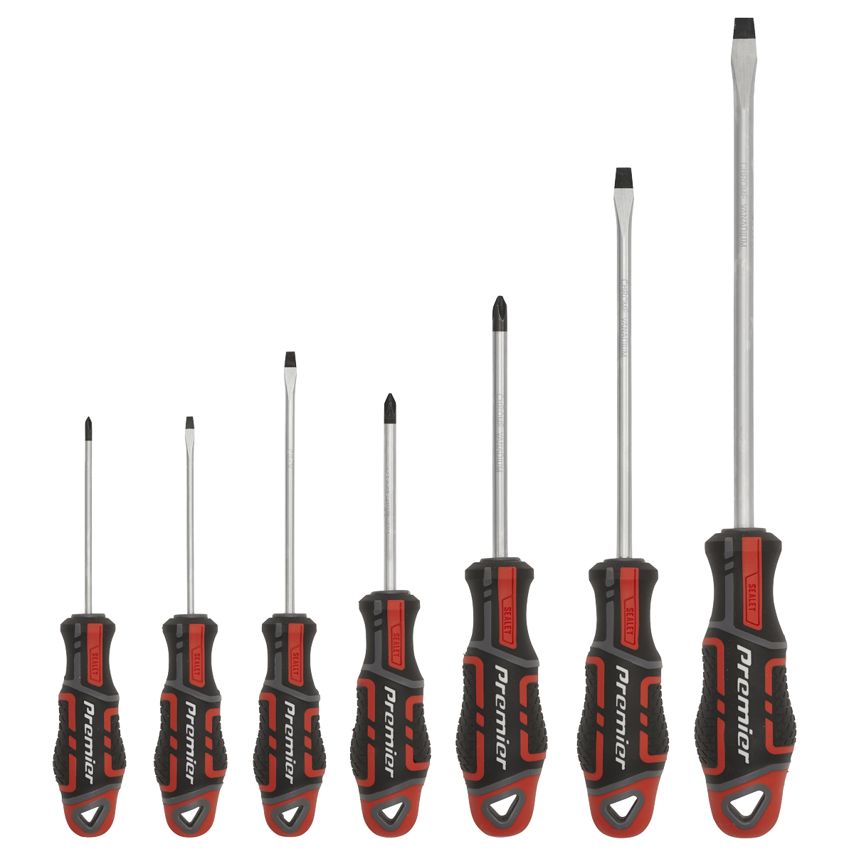 Sealey AK4321 Premier GripMAX® Screwdriver Set 7pc - Red - additional view 4
